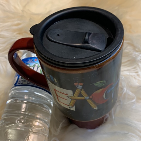 Teacher travel mug with lid. Math art history - Picture 3 of 13